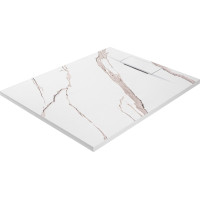 Sprchová SMC vanička REA Bazalt CARRARA WHITE 90x120 cm - imitácia kameňa - biela