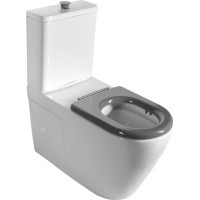 Sapho MEDIC RIMLESS WC misa pre kombi, spodný/zadný odpad, biela MC102-111