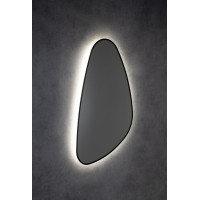 Sapho ELENA zrkadlo s LED podsvietením 20W, 68x96cm, čierna mat 30574CI