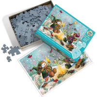 COBBLE HILL Rodinné puzzle Legrace s opekaním žužu 350 dielikov