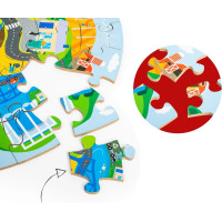 Bigjigs Toys Kruhové puzzle Recyklácia