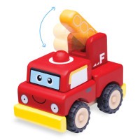 Wonderworld Drevený mini hasičský automobil