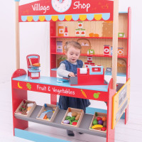 Bigjigs Toys Village detský obchod