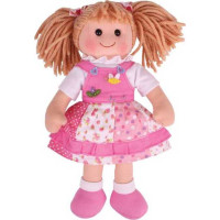 Bigjigs Toys Látková bábika Hayley 34 cm