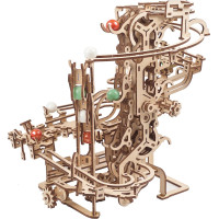 Ugears 3D drevené mechanické puzzle Guličková dráha reťazová