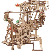 Ugears 3D drevené mechanické puzzle Guličková dráha reťazová