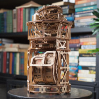 Ugears 3D drevené mechanické puzzle Hodinový strojček s tourbillonom