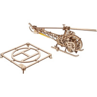 Ugears 3D Drevené mechanické puzzle MINI Helicopter