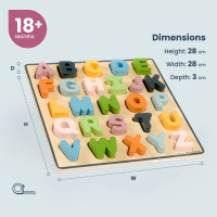 Bigjigs Toys Drevené puzzle veľké písmená - ABC