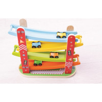 Bigjigs Toys Drevená automobilová závodná dráha