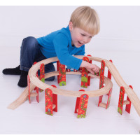 Bigjigs Rail Viacúrovňový set koľají