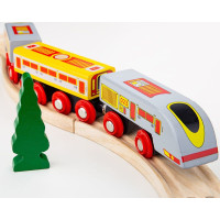 Bigjigs Rail Rýchlik Eurostar + 3 koľaje