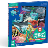 Mudpuppy Magnetické puzzle Hlbiny morí 2x20 dielikov