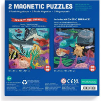 Mudpuppy Magnetické puzzle Hlbiny morí 2x20 dielikov