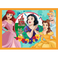 TREFL Puzzle Disney princeznej: Rozprávkové príbehy 4v1 (35,48,54,70 dielikov)