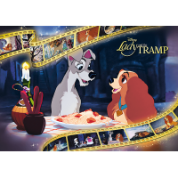 TREFL Puzzle Premium Plus Iconic Moments: Lady a Tramp 1000 dielikov