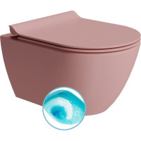 GSI PURA závesná WC misa, Swirlflush, 36x50cm, blush dual-mat 881624