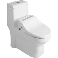 Sapho HUBERT WC kombi, zadný/spodný odpad s elektronickým bidetom USPA LUX UB-6635RU-2