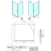 Polysan ZOOM štvorcový sprchovací kút 1000x1000mm, L/P variant ZL1210ZL3210