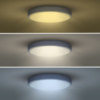 Solight LED osvetlenie s diaľkovým ovládačom Grey, 60W, 4200lm, 49cm, zmena chromatičnosti, stmievateľné