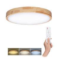 Solight LED osvetlenie s diaľkovým ovládačom Solid Oak, 60W, 4200lm, 51cm, zmena chromatickosti, stmievateľné