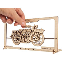 Ugears 2.5D drevené mechanické puzzle India Moto