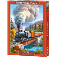 CASTORLAND Puzzle Lokomotíva na moste 500 dielikov