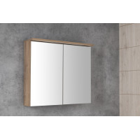 Aqualine KAWA STRIP galerka s LED osvetlením 80x70x22cm, dub emporio WGL38S