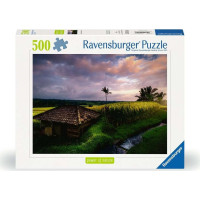 RAVENSBURGER Puzzle Ryžové polia na Bali 500 dielikov