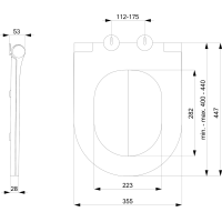 Sapho BRILLA WC sedátko, SLIM, Soft Close, svetlá modrá mat 100787-107