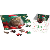 EUROGRAPHICS Puzzle Adventný kalendár: Vianočné fúzy 24x50 dielikov