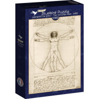 BLUEBIRD Puzzle Vitruviánsky muž 1000 dielikov Leonardo Da Vinci