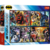 TREFL Puzzle Batman v akcii 4x250 dielikov