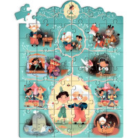 DJECO Puzzle s príbehom Pinokio 54 dielikov