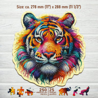 WOODEN CITY Drevené puzzle Jemný tiger 250 dielikov