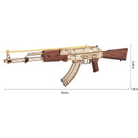 ROBOTIME Roker 3D drevené puzzle AK-47 Assault Rifle 315 dielikov