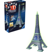 RAVENSBURGER Svietiace 3D puzzle Eiffelova veža 224 dielikov