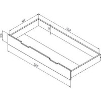 Šuplík 150x71x20 cm - dekor orech