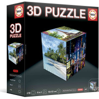 EDUCA 3D Puzzle kocka Cestovanie 216 dielikov