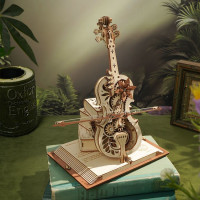 ROBOTIME Roker 3D drevené puzzle Kúzelné violončelo (hracia skrinka) 199 dielikov