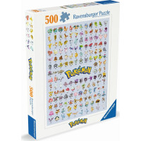 RAVENSBURGER Puzzle Pokémon: Prvých 151 pokémonov 500 dielikov