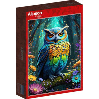 ALIPSON Puzzle Modrá sova 500 dielikov