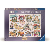 RAVENSBURGER Puzzle Mačacie kalendár 1000 dielikov