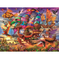 RAVENSBURGER Puzzle Mystická lietajúca loď 1500 dielikov