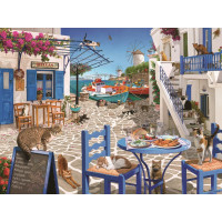 RAVENSBURGER Puzzle Mačky na Mykonose 1500 dielikov