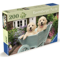 RAVENSBURGER Puzzle Zlatí retrieveri 200 dielikov