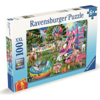 RAVENSBURGER Puzzle Zvieracia narodeninová párty XXL 100 dielikov