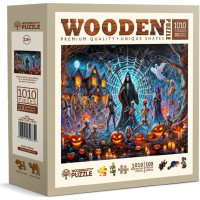 WOODEN CITY Drevené puzzle Halloweensky Pán smrti 1010 dielikov