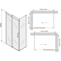 Sprchovací kút maxmax MEXEN OMEGA 130x70 cm