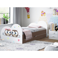 Detská posteľ zamilovaní sovička 160x80 cm, so zásuvkou (11 farieb) + matrace ZADARMO